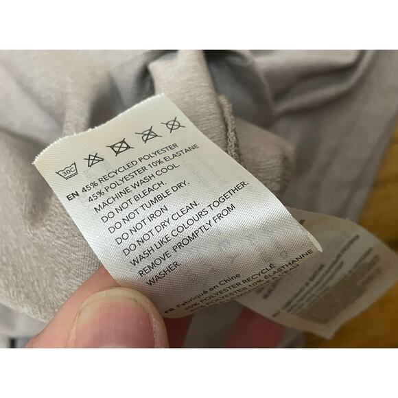 Varley Women's Large Tan Oatmeal Morgan Mini A‎ Line Dress Anthropologie Active - Picture 4 of 5